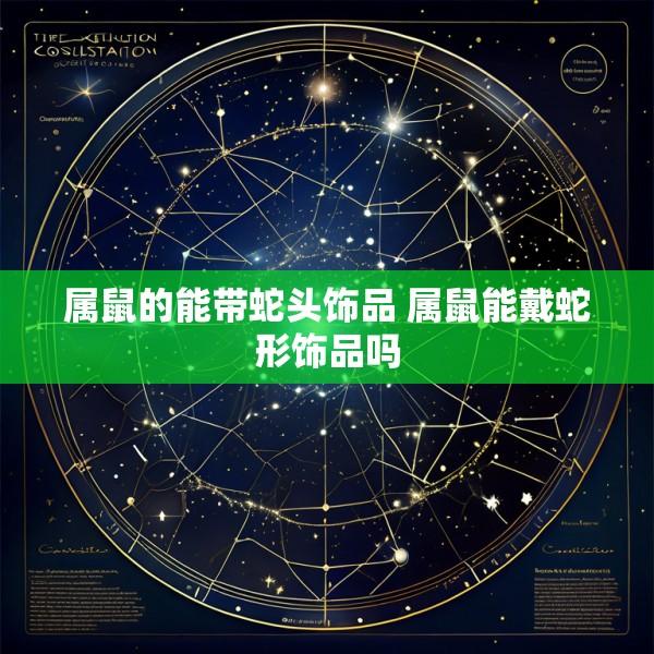 属鼠的能带蛇头饰品 属鼠能戴蛇形饰品吗