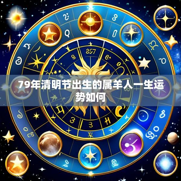 79年清明节出生的属羊人一生运势如何