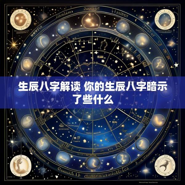 生辰八字解读 你的生辰八字暗示了些什么