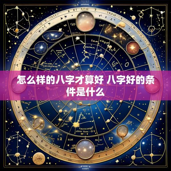 怎么样的八字才算好 八字好的条件是什么