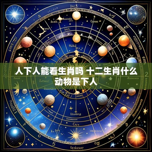 人下人能看生肖吗 十二生肖什么动物是下人