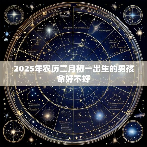 2025年农历二月初一出生的男孩命好不好