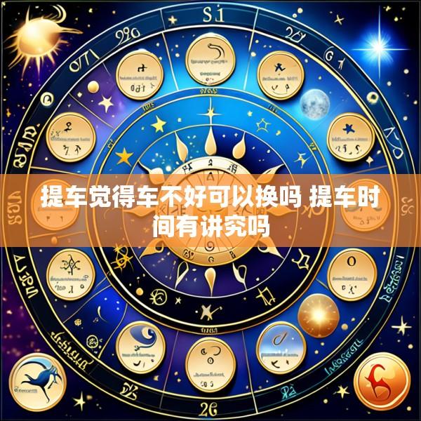 提车觉得车不好可以换吗 提车时间有讲究吗