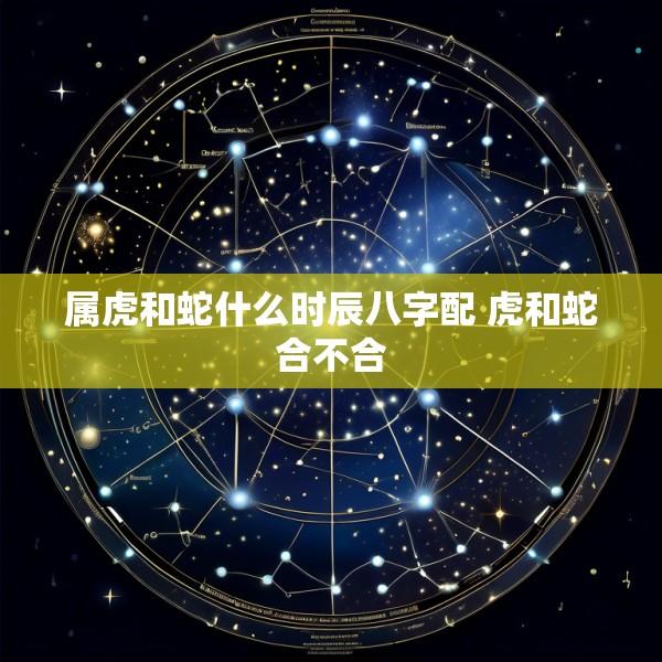属虎和蛇什么时辰八字配 虎和蛇合不合