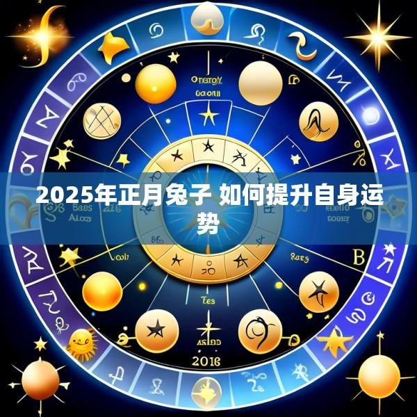 2025年正月兔子 如何提升自身运势