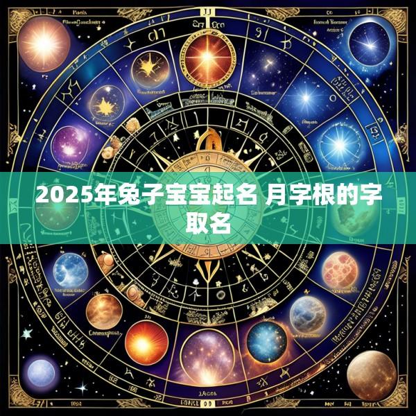 2025年兔子宝宝起名 月字根的字取名