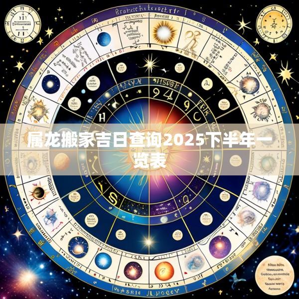 属龙搬家吉日查询2025下半年一览表
