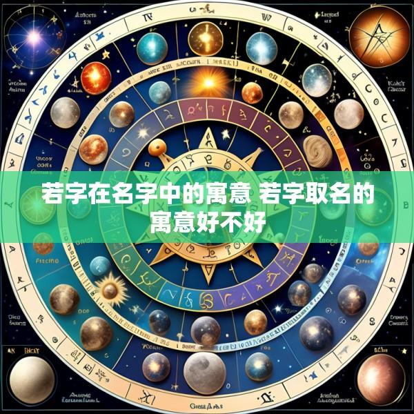 若字在名字中的寓意 若字取名的寓意好不好
