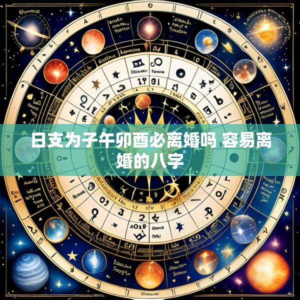 日支为子午卯酉必离婚吗 容易离婚的八字