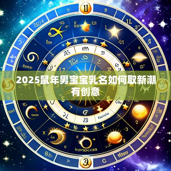 2025鼠年男宝宝乳名如何取新潮有创意