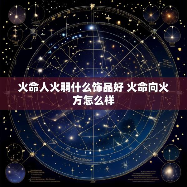 火命人火弱什么饰品好 火命向火方怎么样