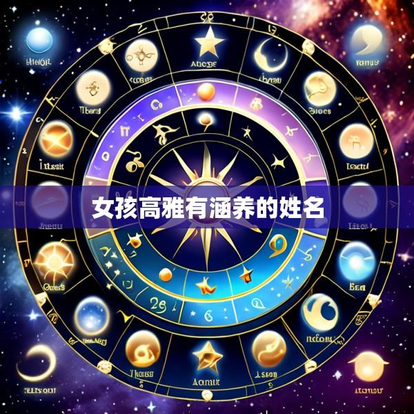 女孩高雅有涵养的姓名