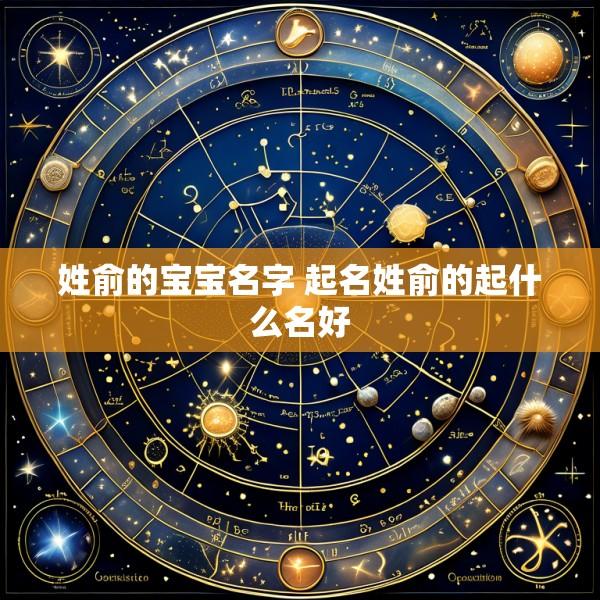 姓俞的宝宝名字 起名姓俞的起什么名好