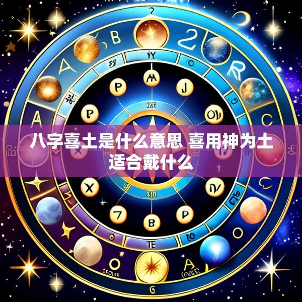 八字喜土是什么意思 喜用神为土适合戴什么
