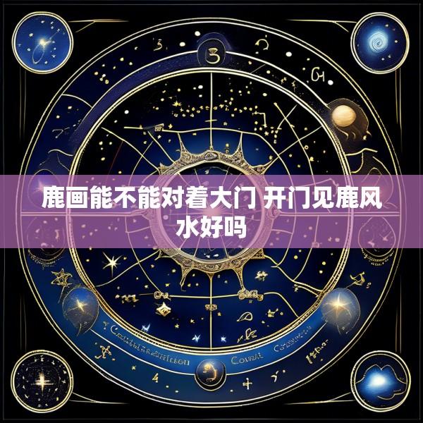 鹿画能不能对着大门 开门见鹿风水好吗