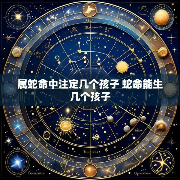 属蛇命中注定几个孩子 蛇命能生几个孩子