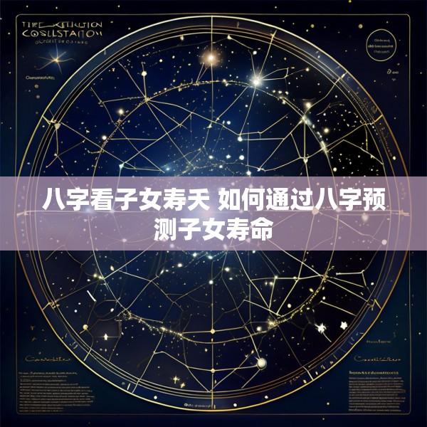 八字看子女寿夭 如何通过八字预测子女寿命