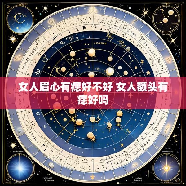 女人眉心有痣好不好 女人额头有痣好吗