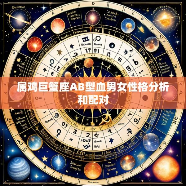 属鸡巨蟹座AB型血男女性格分析和配对
