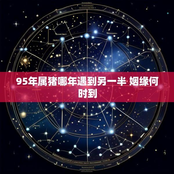 95年属猪哪年遇到另一半 姻缘何时到