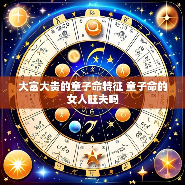 大富大贵的童子命特征 童子命的女人旺夫吗