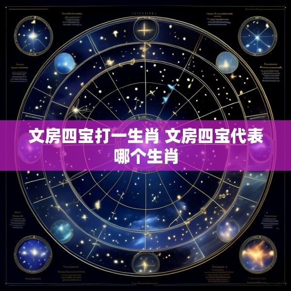 文房四宝打一生肖 文房四宝代表哪个生肖