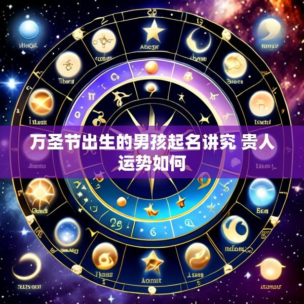 万圣节出生的男孩起名讲究 贵人运势如何