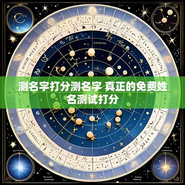 测名字打分测名字 真正的免费姓名测试打分