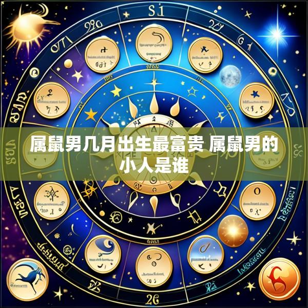属鼠男几月出生最富贵 属鼠男的小人是谁