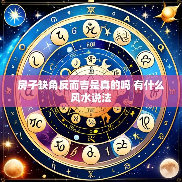 房子缺角反而吉是真的吗 有什么风水说法