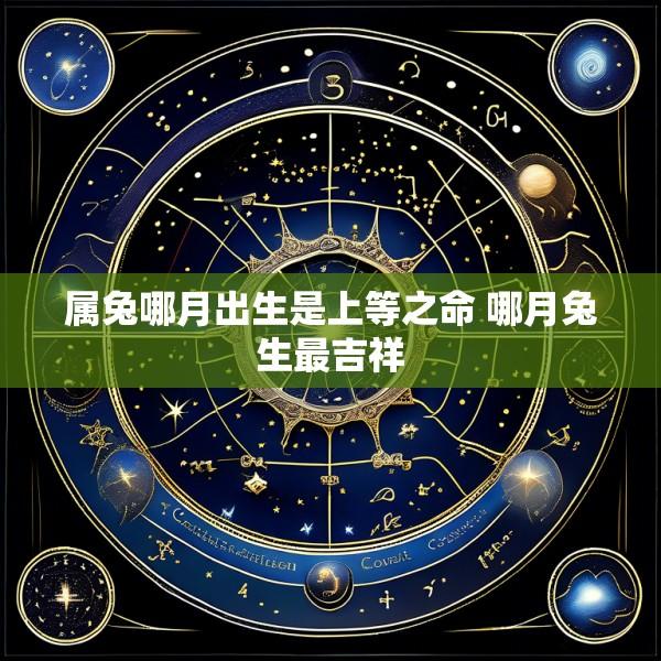 属兔哪月出生是上等之命 哪月兔生最吉祥