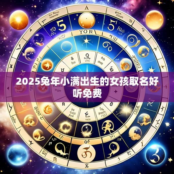 2025兔年小满出生的女孩取名好听免费