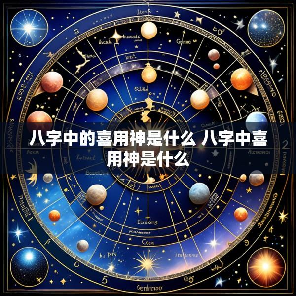 八字中的喜用神是什么 八字中喜用神是什么