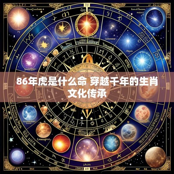 86年虎是什么命 穿越千年的生肖文化传承