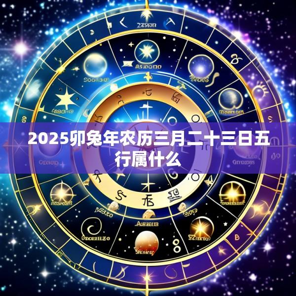 2025卯兔年农历三月二十三日五行属什么