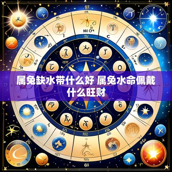 属兔缺水带什么好 属兔水命佩戴什么旺财