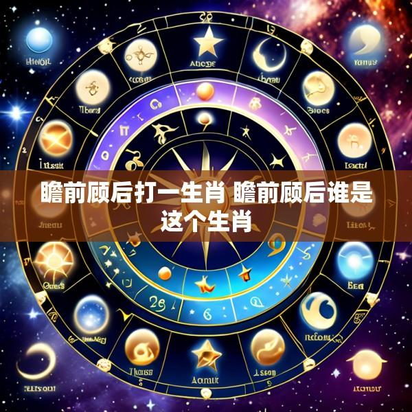 瞻前顾后打一生肖 瞻前顾后谁是这个生肖