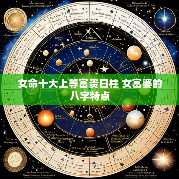 女命十大上等富贵日柱 女富婆的八字特点