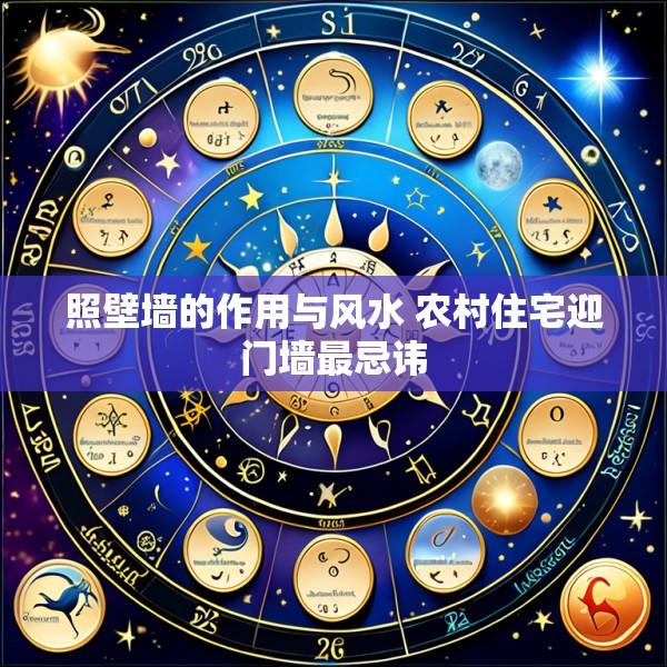 照壁墙的作用与风水 农村住宅迎门墙最忌讳