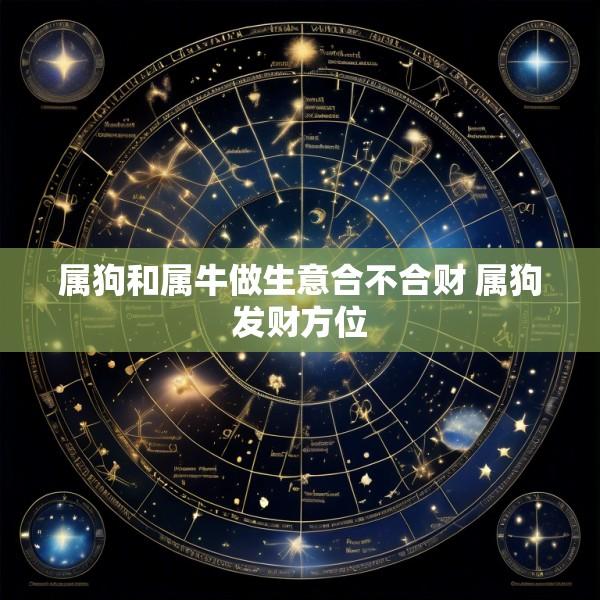 属狗和属牛做生意合不合财 属狗发财方位