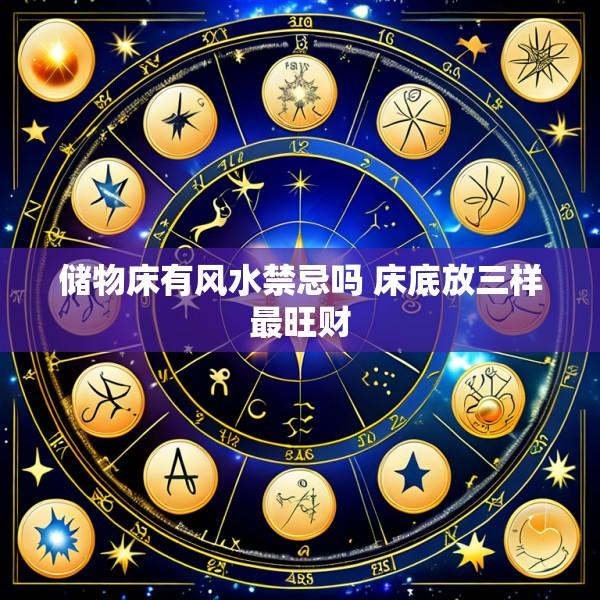 储物床有风水禁忌吗 床底放三样最旺财