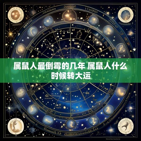 属鼠人最倒霉的几年 属鼠人什么时候转大运