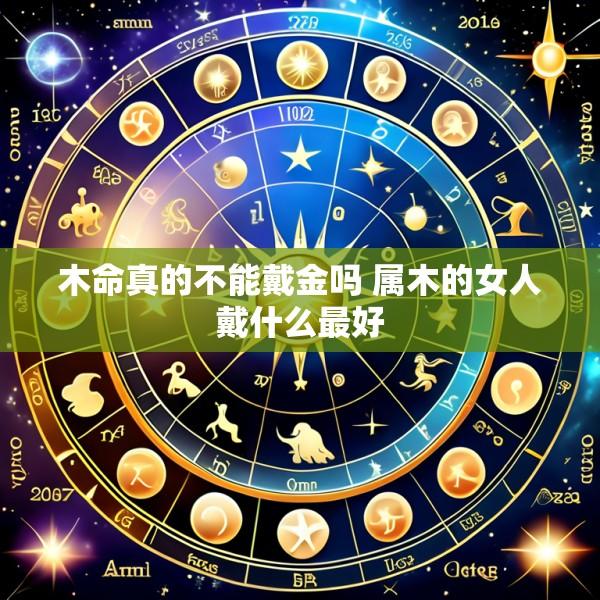 木命真的不能戴金吗 属木的女人戴什么最好