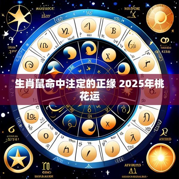 生肖鼠命中注定的正缘 2025年桃花运