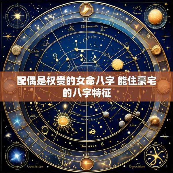 配偶是权贵的女命八字 能住豪宅的八字特征
