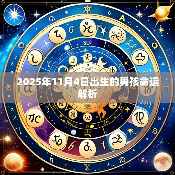 2025年11月4日出生的男孩命运解析