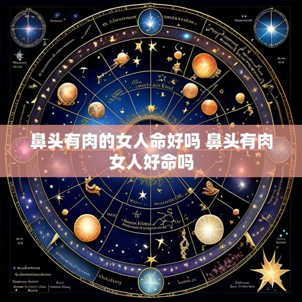 鼻头有肉的女人命好吗 鼻头有肉女人好命吗