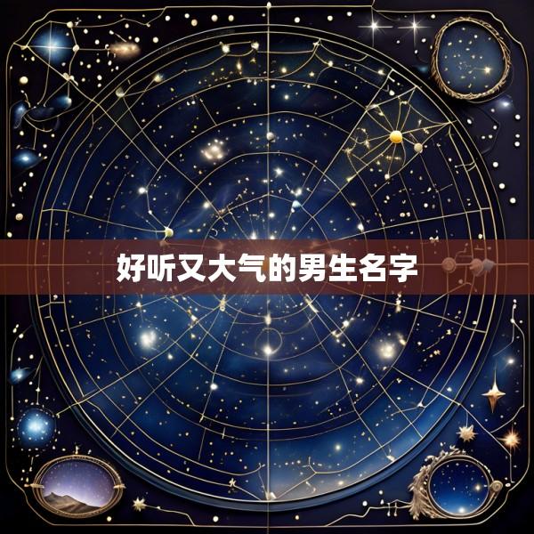 好听又大气的男生名字