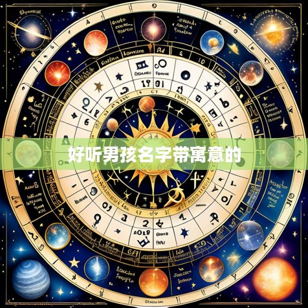 好听男孩名字带寓意的