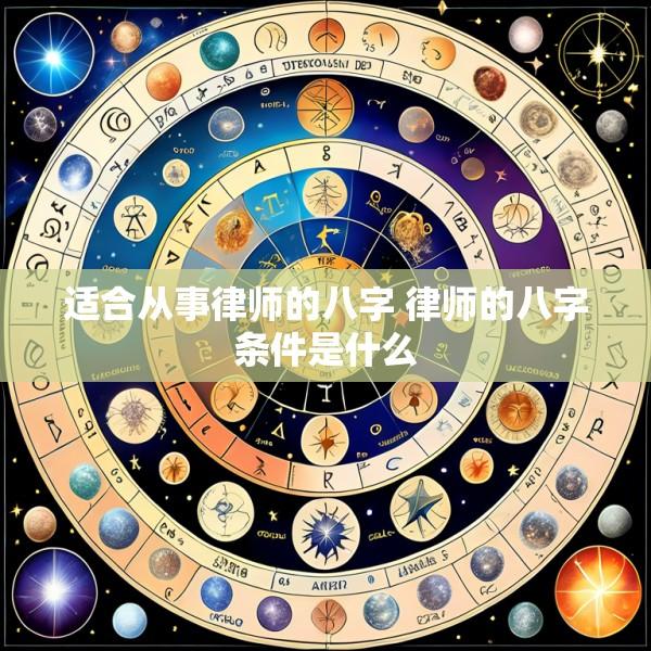 适合从事律师的八字 律师的八字条件是什么